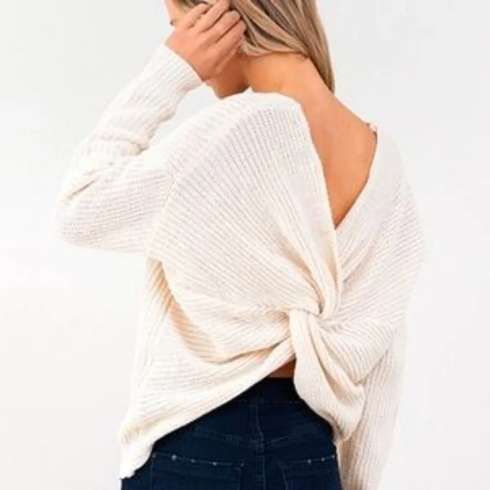 1 - NWT- 525 AMERICA TWO WAY TWIST SWEATER (SOLD OUT ON REVOLVE) - Picture 3 of 8